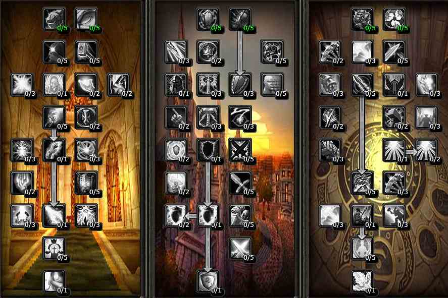 魔獸世界懷舊服2.4.3版本TBC天賦明細